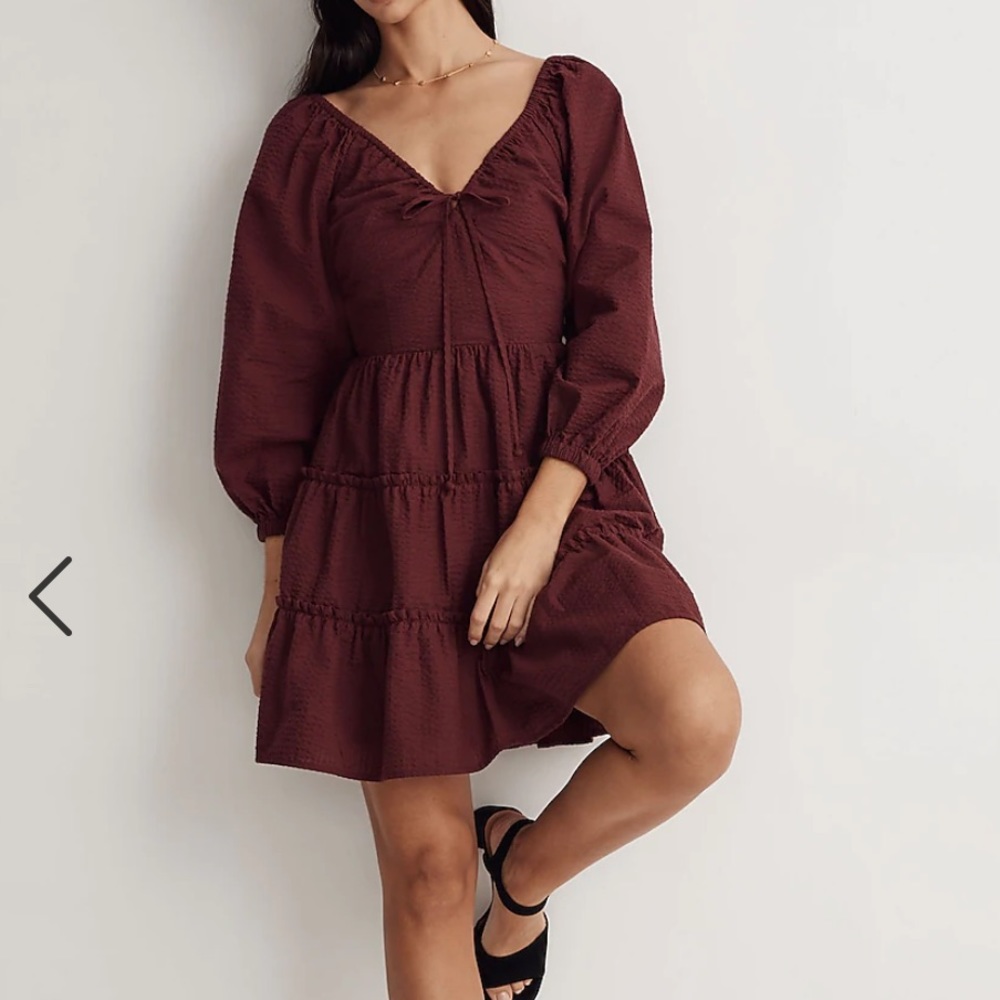 Madewell Amalia Tiered Mini Dress